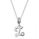 925 Sterling Silver 26 English Letter Beads For Diy Bracelets & Necklaces Style - Z
