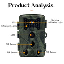 2 Lcd Infrared Trail Camera With Night Vision For Wildlife Hunting