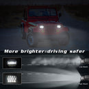 7 Inch 5X7 / 7X6 H4 Dc 9V - 30V 30000Lm 300W 8Leds Car Square Shape Led Headlight Lamps For Jeep Wrangler