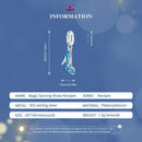 925 Sterling Silver Blue Magic Dance Shoes Necklace Pendant