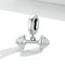 925 Sterling Silver Weightlifting Barbell Pendant For Bracelets / Necklaces