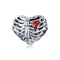 925 Sterling Silver Heart Beads For Diy Bracelets & Necklaces