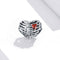 925 Sterling Silver Heart Beads For Diy Bracelets & Necklaces
