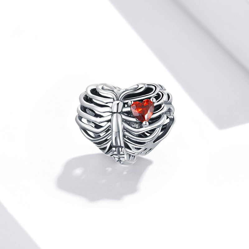 925 Sterling Silver Heart Beads For Diy Bracelets & Necklaces