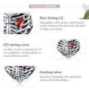 925 Sterling Silver Heart Beads For Diy Bracelets & Necklaces