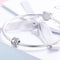 925 Sterling Silver Shiny Heart Beads For Diy Bracelets & Necklaces