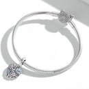 925 Sterling Silver Secret Garden Heart Pendant For Diy Bracelets & Necklaces