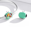 925 Sterling Silver Mini Color Tv Beads For Diy Bracelets & Necklaces