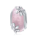 925 Sterling Silver Spring Flower Beads For Diy Bracelets & Necklaces