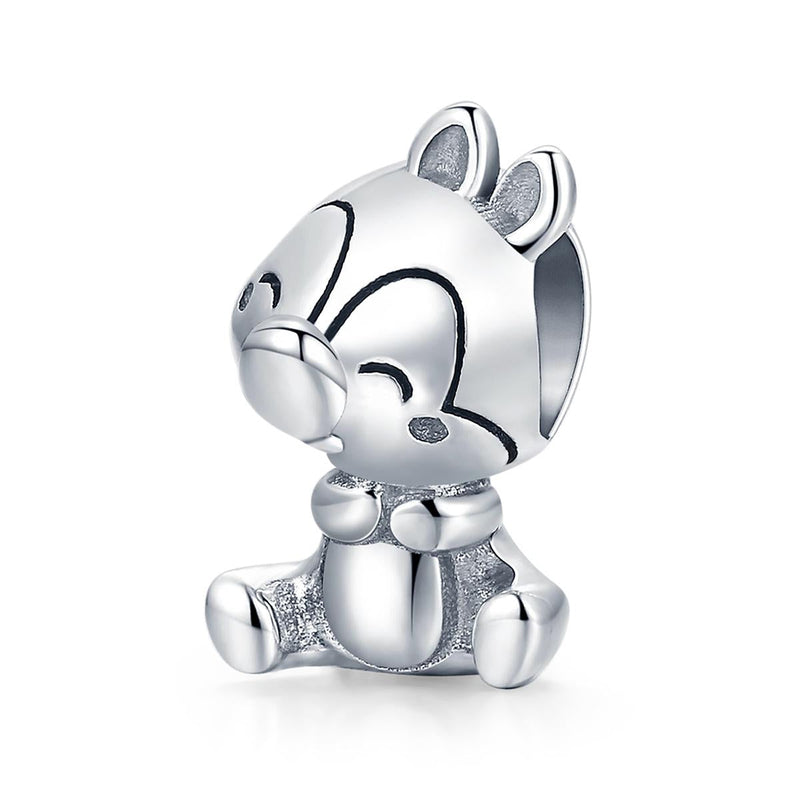 925 Sterling Silver Squirrel Charm For Diy Bracelets & Necklaces