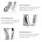 925 Sterling Silver Snake Ear Buckle Earrings For Women