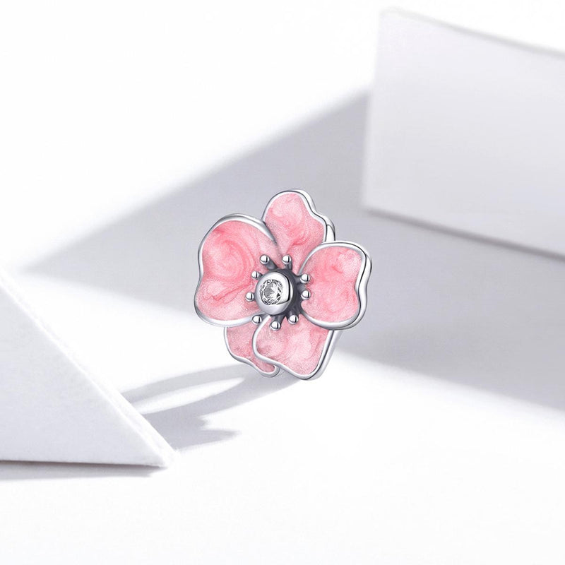 925 Sterling Silver Flower Bead Bracelet & Necklace Set