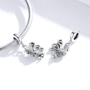 925 Sterling Silver Rooster Pendant For Diy Bracelets