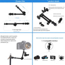 Adjustable Magic Arm With Large Claws Clips - 11 Inch