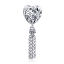 925 Sterling Silver Love Heart Beads