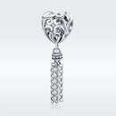 925 Sterling Silver Love Heart Beads
