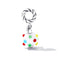 925 Sterling Silver Rainbow Glaze Pendant For Diy Bracelets & Necklaces