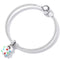 925 Sterling Silver Rainbow Glaze Pendant For Diy Bracelets & Necklaces