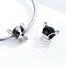 925 Sterling Silver Charming Chihuahua Beaded Bracelet