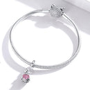925 Sterling Silver Perfume Bottle Pendant For Diy Bracelets & Necklaces