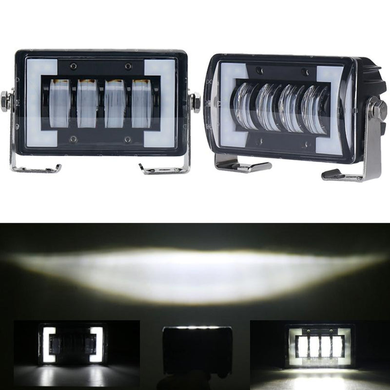 4.76 Inch 24W Dc 12 - 24V 1800Lm Ip67 Car Work Lights / Front Bumper Lights / Roof Lights With Holder