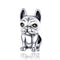 925 Sterling Silver French Bulldog Beaded Diy Bracelet