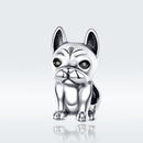 925 Sterling Silver French Bulldog Beaded Diy Bracelet