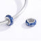 925 Sterling Silver Blue Star Beaded Bracelet Charms