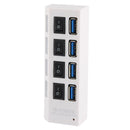 4-Port Usb 3.0 Hub 5Gbps Speed Plug & Play 1Tb Support - Black