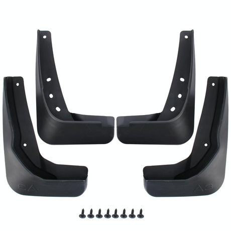 4 Pcs Car Auto Semi-Rigid Pvc Splash Flaps Fender Guard For Audi A3 Sedan 2014