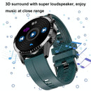 1.3 Inch Heart Rate / Blood Pressure / Blood Oxygen Monitoring Watch - Black Steel