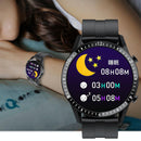 1.3 Inch Heart Rate / Blood Pressure / Blood Oxygen Monitoring Watch - Black Steel