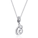 925 Sterling Silver Personalized Letter Pendant For Diy Bracelets & Necklaces Style - G