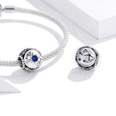925 Sterling Silver Zodiac Zircon Bead Bracelet / Necklace Set Libra Style - Libra