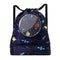 Blue Waterproof Drawstring Beach Bag L Size For Kids Wet & Dry Separation Shoulder Strap - Tibetan S