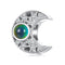 925 Sterling Silver Temperature Sensitive Moon Bead Bracelet