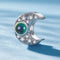 925 Sterling Silver Temperature Sensitive Moon Bead Bracelet