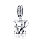 925 Sterling Silver Elephant Pendant For Diy Bracelets