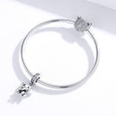 925 Sterling Silver Elephant Pendant For Diy Bracelets