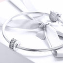 925 Sterling Silver Heart Buckle Beads For Diy Bracelets & Necklaces