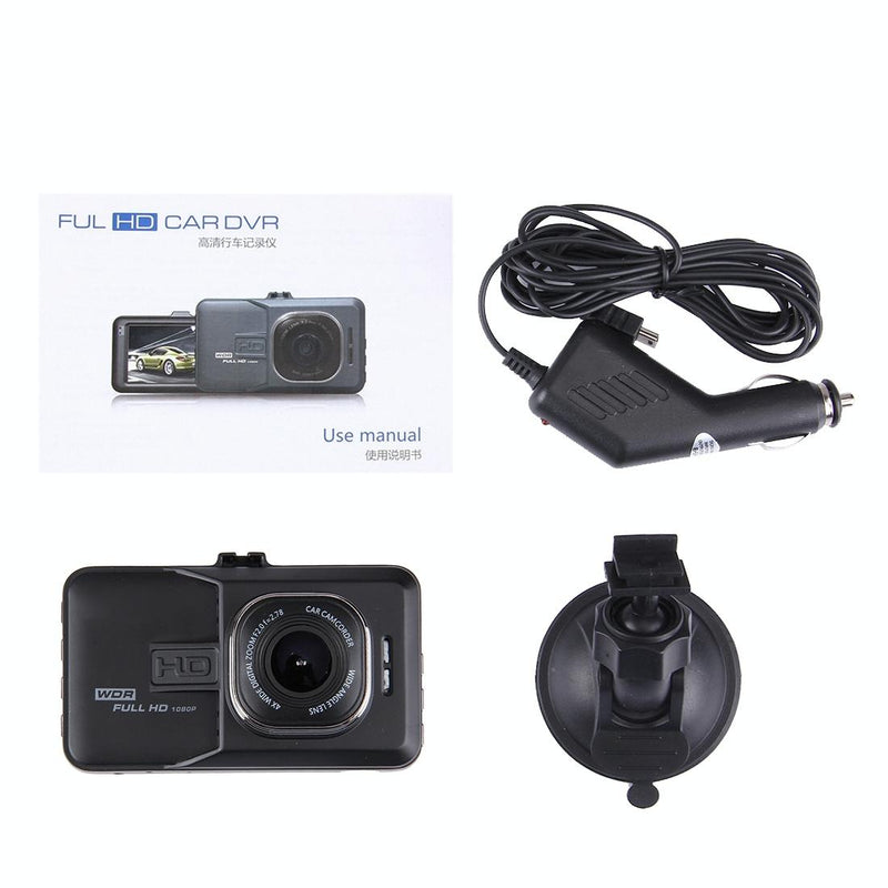3.0 Lcd Car Dvr Camera with 720p Hd 3.0mp 170 Degree Wide Angle View
