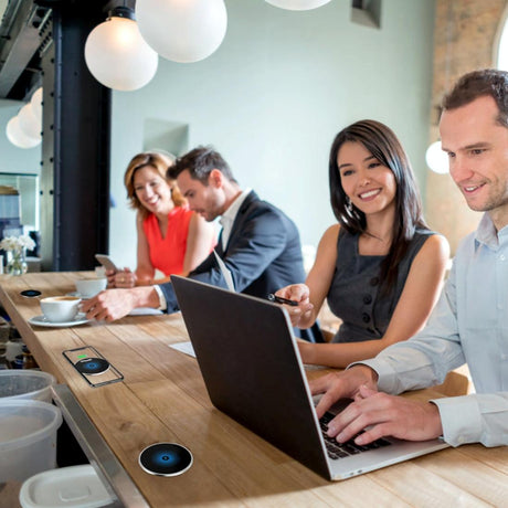 15W Ultra Thin Desktop Wireless Charger Embedded