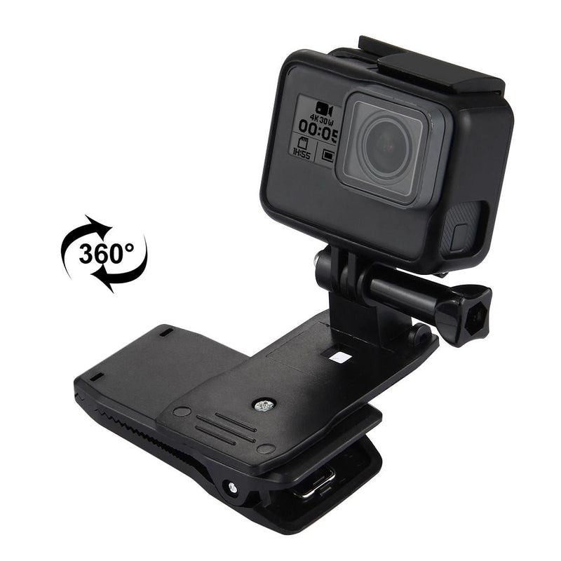 360 Degree Rotating Backpack Mount for Gopro Insta360 Dji Action Cameras
