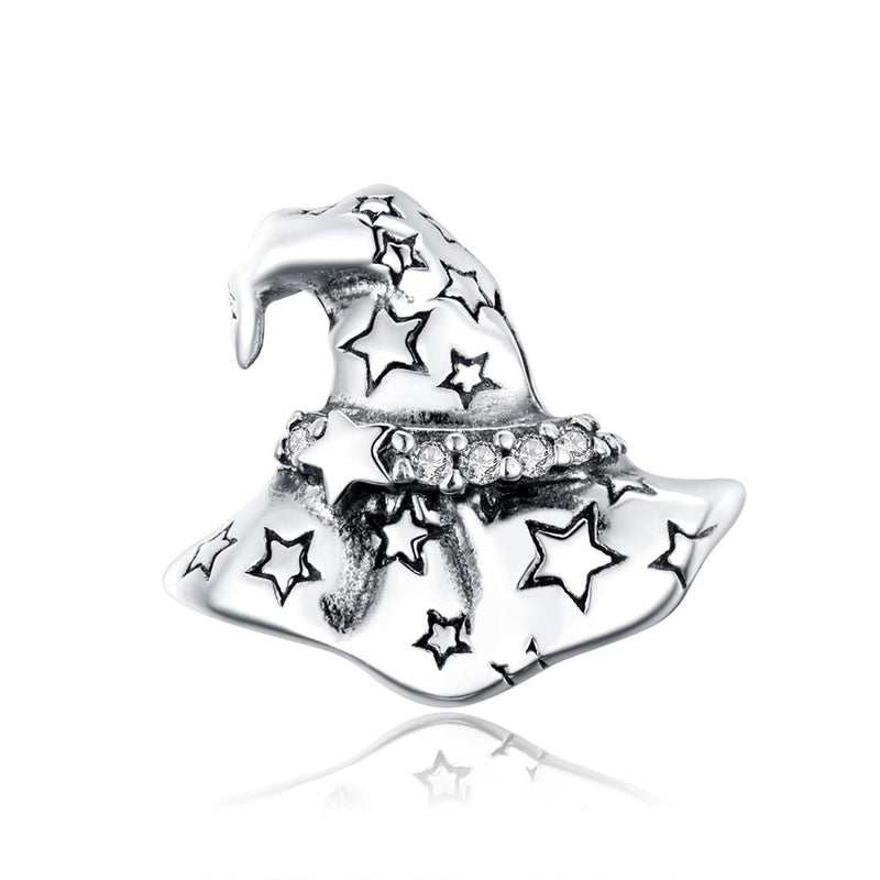 925 Sterling Silver Witch Hat Beads For Diy Bracelets & Necklaces