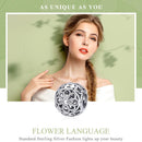 925 Sterling Silver Flower Beads For Diy Bracelets & Necklaces