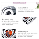 925 Sterling Silver Diy Heart Beads For Bracelets & Necklaces