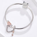925 Sterling Silver Heart Safety Chain For Diy Bracelets
