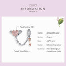 925 Sterling Silver Heart Safety Chain For Diy Bracelets
