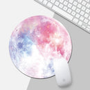 22Cm Rainbow Moon Pattern Circular Mouse Pad