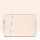 15 / 15.6 Inch Double-Layer Leather Laptop Bag In Apricot